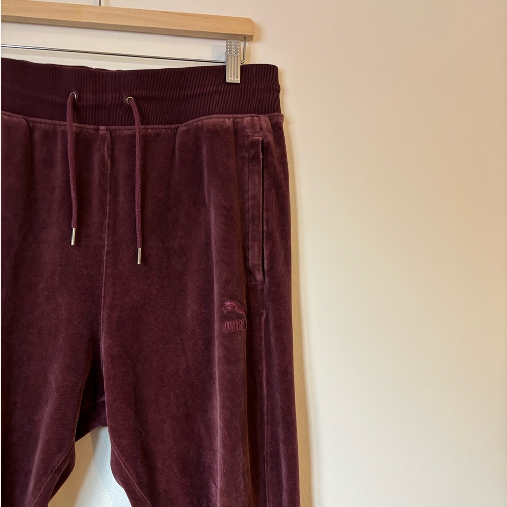 Puma crushed velvet joggers